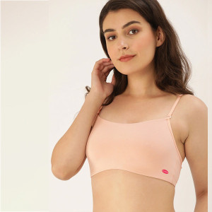 Women Cotton Bra Non-Padded Non Wired With Detachable Straps
