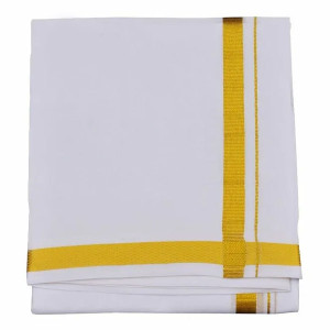 Plain White Cotton Vesti,