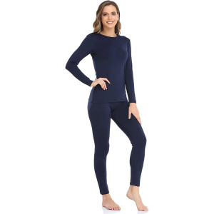 Thermal Underwear for Women with, Base Layer Women Cold Weather Top Bottom